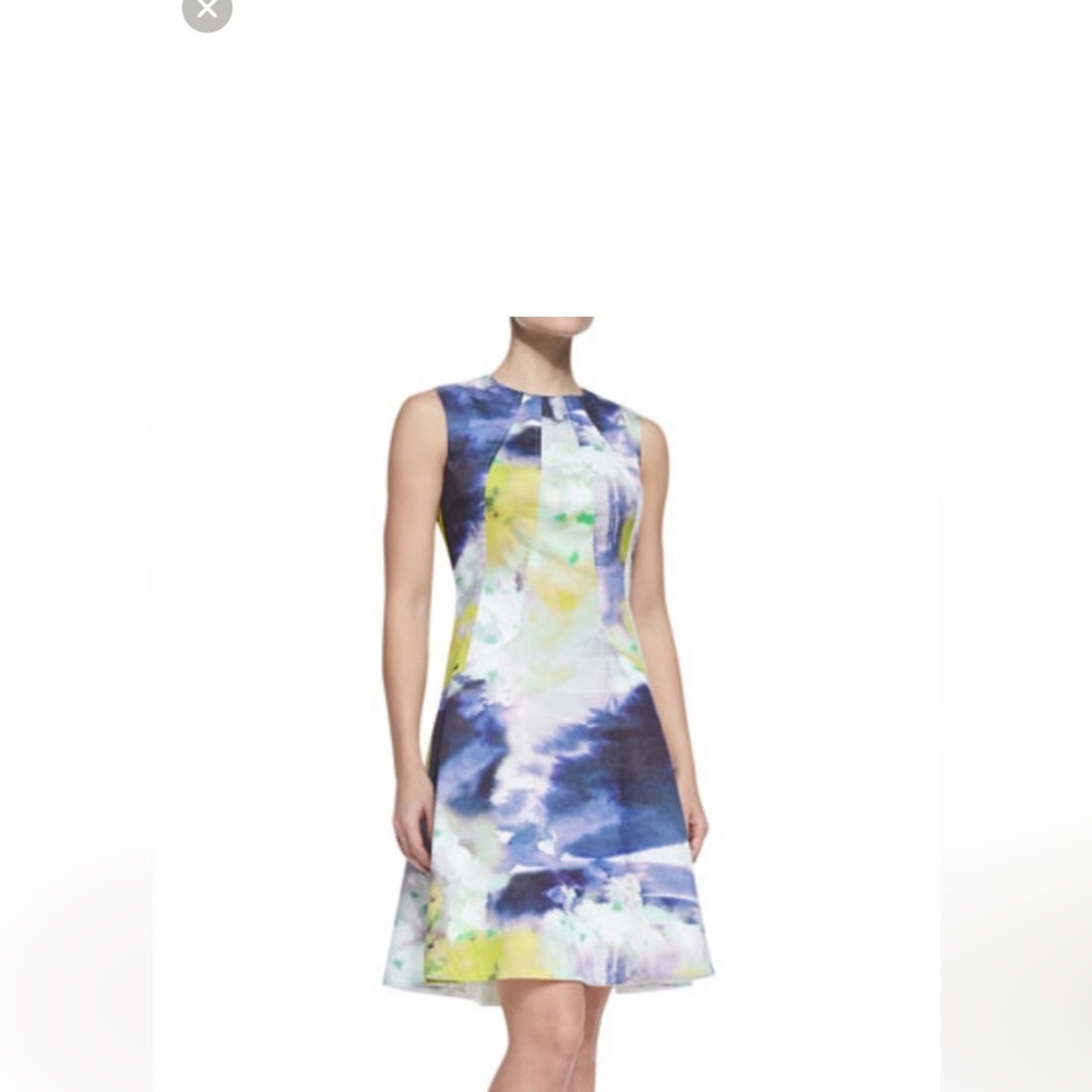 Lela Rose Drop Waist Fit n Flare Multicolor Dress .